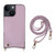 Fish Tail Card Slot PU + TPU Phone Case with Long Lanyard