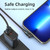 ENKAY 180 Degrees Rotating USB to 8 Pin Charging Data Cable with LED Light