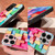 Colorful Toy Bricks Pattern Shockproof Glass Phone Case