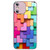 Colorful Toy Bricks Pattern Shockproof Glass Phone Case