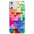 Colorful Toy Bricks Pattern Shockproof Glass Phone Case