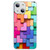 Colorful Toy Bricks Pattern Shockproof Glass Phone Case