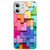 Colorful Toy Bricks Pattern Shockproof Glass Phone Case