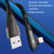ROMOSS CB12C USB To 8 Pin Elbow With Light 2.4A Fast Charge Data Cable