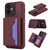 RFID Anti-theft Detachable Card Bag Leather Phone Case