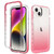 Shockproof Clear Gradient PC + TPU Phone Case