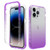 Shockproof Clear Gradient PC + TPU Phone Case