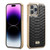 Fierre Shann Python Texture Electroplating PU Phone Case