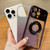 Large Window MagSafe Gradient Glitter Electroplating TPU Phone Case