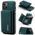DG.MING M1 Series 3-Fold Multi Card Wallet Leather Phone Case