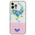 Bronzing Butterfly Flower TPU Phone Case