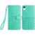 Rhombic Texture Leather Phone Case with Lanyard