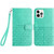 Rhombic Texture Leather Phone Case with Lanyard