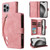 Crossbody Multi-card Slot Wallet Zipper Leather Phone Case