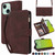 Crossbody Multi-card Slot Wallet Zipper Leather Phone Case