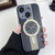 Clock Pattern Magnetic Lens Protection Phone Case