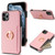 Ring Card  Litchi Leather Back Phone Case