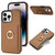 Ring Card  Litchi Leather Back Phone Case