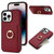 Ring Card  Litchi Leather Back Phone Case