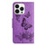 Butterfly Embossed Flip Leather Phone Case