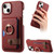 Litchi Leather Oil Edge Ring Card Back Phone Case