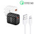 TE-005 QC3.0 18W USB Fast Charger with 1m 3A USB to 8 Pin Cable, US Plug
