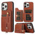 01 RFID Card Bag Cowhide Texture PU Phone Case