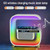 G3 5 In 1 Wireless Charger Bluetooth Speaker Clock With RGB LED Atmosphere Smart Light