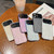 Wood Grain Large Window Electroplated + Acrylic Phone Case