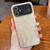 Wood Grain Large Window Electroplated + Acrylic Phone Case