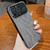 Wood Grain Large Window Electroplated + Acrylic Phone Case