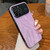 Wood Grain Large Window Electroplated + Acrylic Phone Case