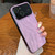 Wood Grain Large Window Electroplated + Acrylic Phone Case