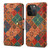 Denior Flower Language Series Cork Fabric Oil Edge Leather Phone Case