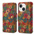 Denior Flower Language Series Cork Fabric Oil Edge Leather Phone Case