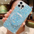 Starry Sequin Round Mirror Stand Epoxy TPU Phone Case