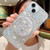 Starry Sequin Round Mirror Stand Epoxy TPU Phone Case