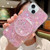 Starry Sequin Round Mirror Stand Epoxy TPU Phone Case