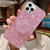 Starry Sequin Round Stand Epoxy TPU Phone Case