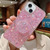 Starry Sequin Round Stand Epoxy TPU Phone Case