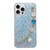 Starry Sequin Love Gem Chain Epoxy TPU Phone Case