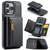 DG.MING M5 Series Zip RFID Multi Card Detachable Leather Phone Case