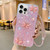Starry Sequin Jade Butterfly Epoxy TPU Phone Case with Strap