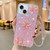 Starry Sequin Jade Butterfly Epoxy TPU Phone Case with Strap