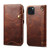 Denior Oil Wax Cowhide Magnetic Button Genuine Leather Case