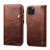 Denior Oil Wax Cowhide Magnetic Button Genuine Leather Case