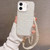 Shell Texture Crossbody Pearl Chain TPU Hybrid Acrylic Phone Case
