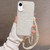 Shell Texture Crossbody Pearl Chain TPU Hybrid Acrylic Phone Case