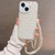Shell Texture Crossbody Pearl Chain TPU Hybrid Acrylic Phone Case