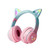 BT612 LED Cat Ear Single Sound Folding Bluetooth Earphone with Microphone